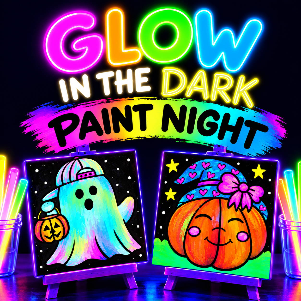 Glow-in-the-Dark Paint Night 🎨✨