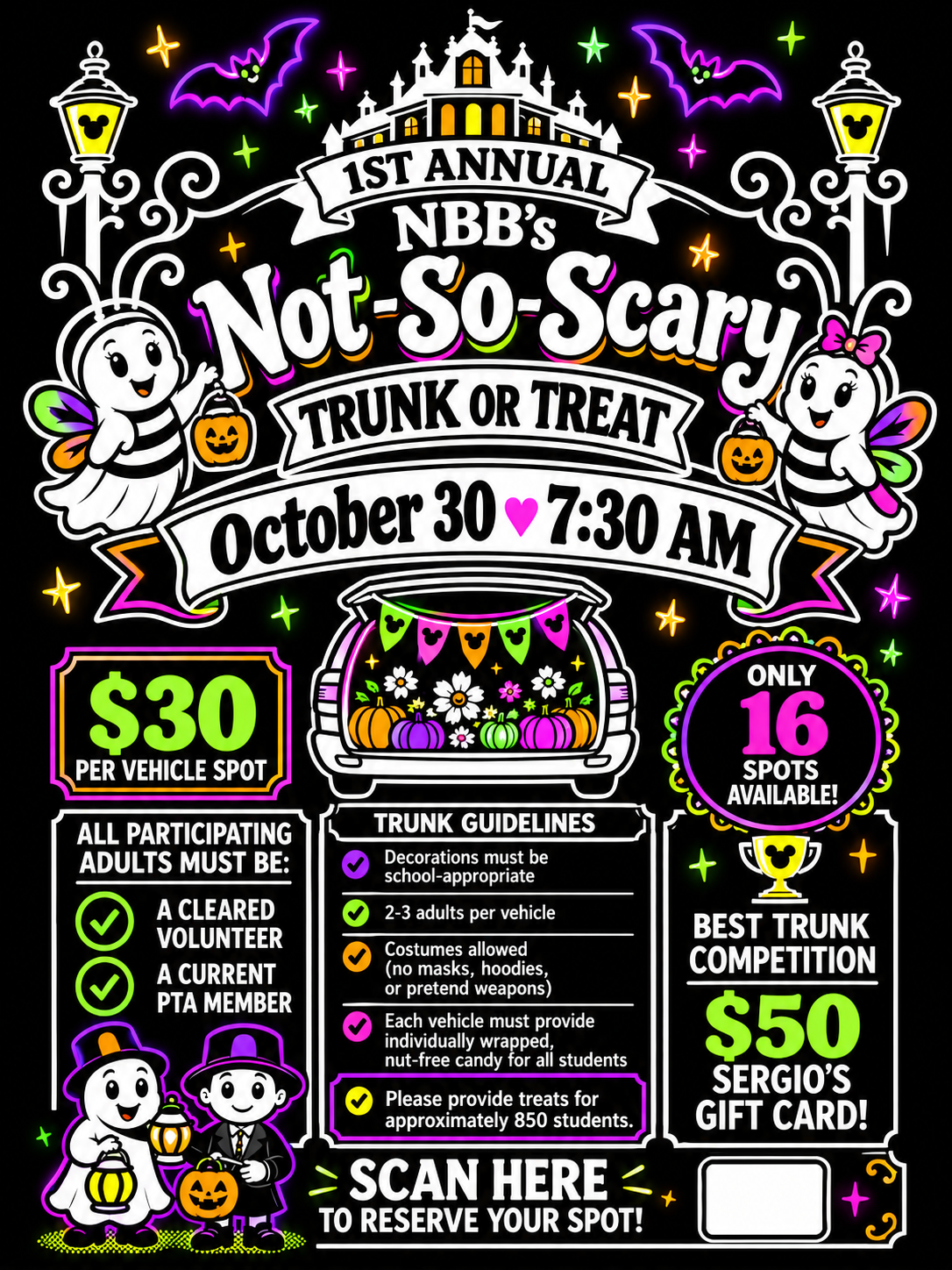 👻🍬 1st Annual NBB Not-So-Scary Trunk-or-Treat!