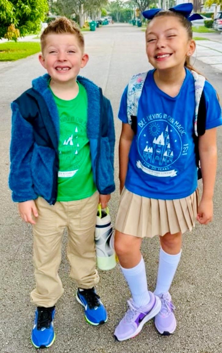 Students showing NBB school spirit